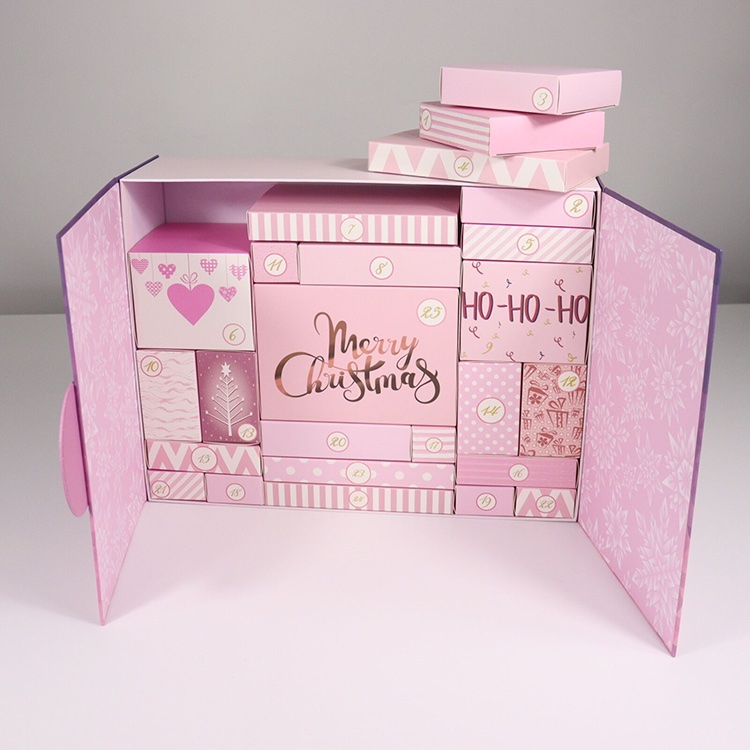 Pink Cosmetic Advent Calendar Box