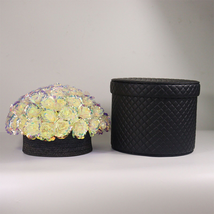 Round Flower Box with Lid