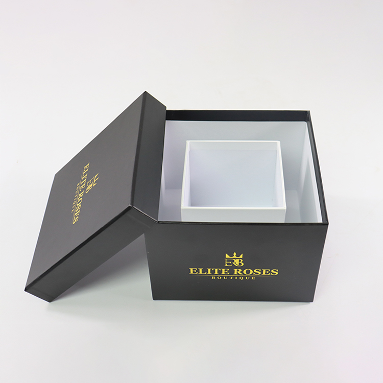 Black Square Flower Boxes